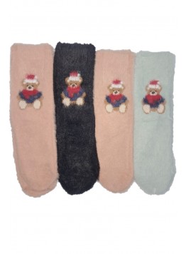 Set de 4 sosete pufoase pentru copii